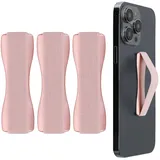 kwmobile Smartphone Fingerhalter 3er Set rosegold