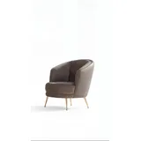 Sessel Modern Braun Elegant Polstersessel Clubsessel Cocktailsessel