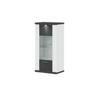 Uno Hängevitrine Titan ¦ grau ¦ Maße (cm): B: