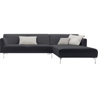 hülsta sofa Ecksofa hs.446, in minimalistischer, schwereloser Optik, Breite 296 cm schwarz
