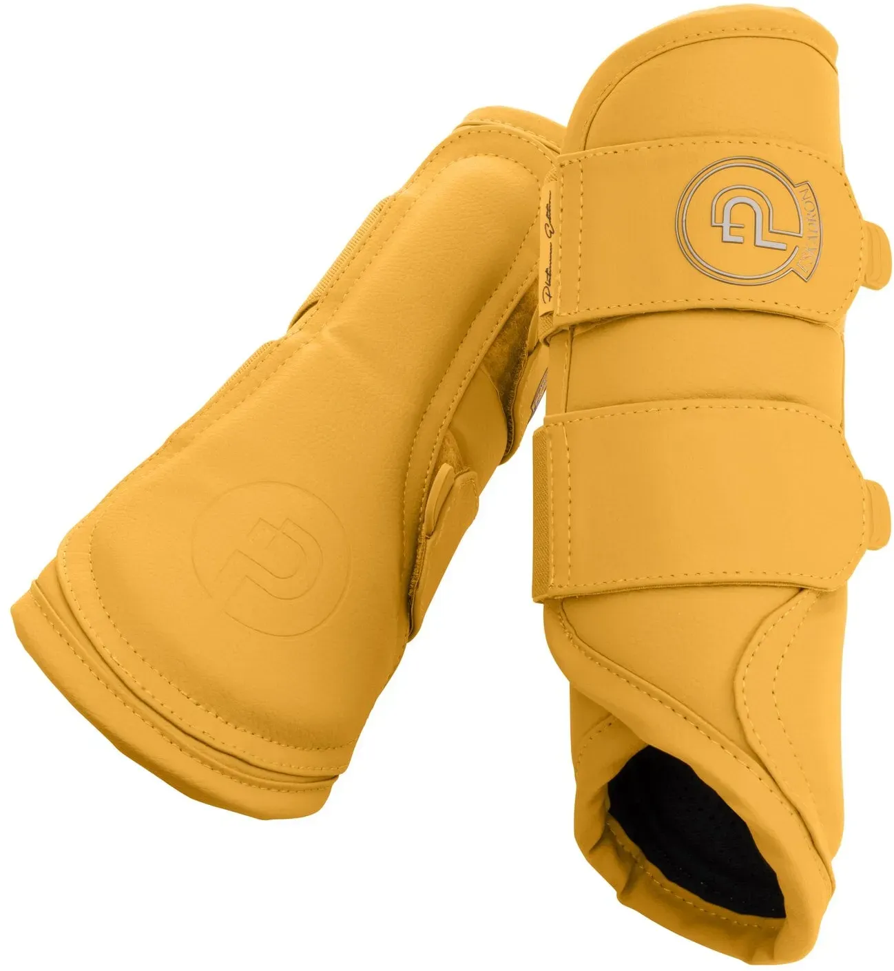 ESKADRON Platinum Gamaschen Faux Leather, für die Vorderbeine golden yellow S
