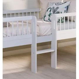 Vipack Hausbett Forrest 90 x 200 cm Buche massiv weiß lackiert