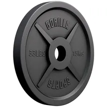 Gorilla Sports Hantelscheibe Gusseisen 50/51 mm