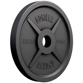 Gorilla Sports Hantelscheibe Gusseisen 50/51 mm