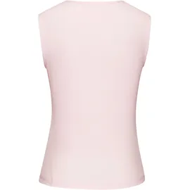 LASCANA Tanktop LASCANA, Damen, Gr. 44/46, rosa (hellrosa), Jersey, Obermaterial: 95% Polyester, 5% Elasthan, unifarben, figurbetont hüftlang, eckiger Ausschnitt, Tops Tanktop, aus bügelfreiem Material, elegantes Basic-Top mit breiten Trägern, Topseller