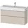Duravit D-Neo Waschtischunterbau wandhängend mit Möbelgriff Chrom - Taupe Matt 1184x442x625 mm DE4375010910000