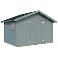 Palmako Gerätehaus Nils 8,2 m2 - 16 mm hellgrau