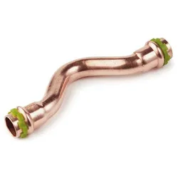 Kupfer Pressfitting Sudo-Press Übersprungbogen 22 mm innen/innen Kontur V DVGW