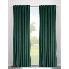 OTTO home Velvet Uni Multifunktionsband 140 x 245 cm dunkelgrün 2 St.