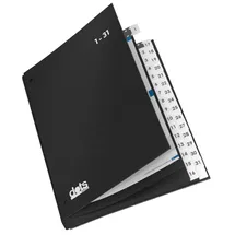 dot's homestyle pretzels dots Pultordner 1-31 SCHWARZ