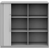 Röhr-Bush röhr Techno Rollladenschrank grau 4 Fachböden 120,0 x 43,0 x 111,7 cm