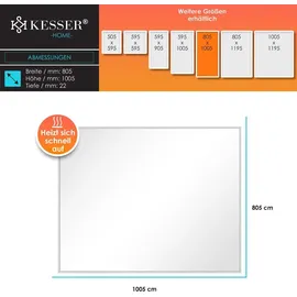 Kesser KESSER® Infrarotheizung Mit Thermostat Infrarotheizkörper Elektroheizung Infrarot Heizung Wandheizung - 28 unterschiedliche Routineprogramme , Heizkörper Heizpaneel