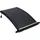 vidaXL Solarheizung gebogen schwarz 110x65 cm