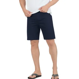 TRIGEMA Bermudas TRIGEMA "TRIGEMA Bermuda aus 100% Baumwolle", Herren, Gr. XL, US-Größen, blau (navy), 100% Baumwolle, Basic, Hosen Bermudas