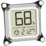 TFA Dostmann Humidore Thermo-/Hygrometer Silber
