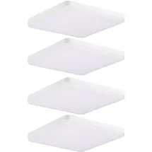 ETC Shop LED Decken Panel 4er Set quadratisch weiß