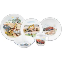 SELTMANN WEIDEN Kindergeschirr Set 5-teilig - Auf der Baustelle