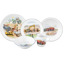 SELTMANN WEIDEN Kindergeschirr Set 5-teilig - Auf der Baustelle