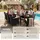 Tectake Monaco Set 9-tlg. schwarz