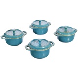 Staub Mini Cocotte Set 4-tlg. antique turqoise