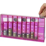 HMF 4710-15 Münzsortierer Euro Spardose 24 x 5 x 12 cm, Pink
