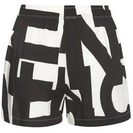 French Connection Pyjamashorts Damen schwarz-weiß-gemustert Gr.44