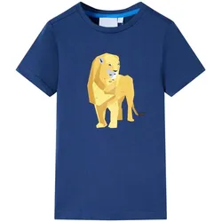 Kinder-T-Shirt Dunkelblau 104