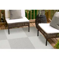 Andiamo "ARIZONA1" Gr. 2, silber (silberfarben), B:67cm H:5mm L:140cm, Kunstfaser, Teppiche, Teppich, Outdoorteppich, Küchenteppich - Größe: 67 x 140 cm, Farbe: Grau-Anthrazit