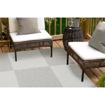 Andiamo "ARIZONA1" Gr. 2, silber (silberfarben), B:67cm H:5mm L:140cm, Kunstfaser, Teppiche, Teppich, Outdoorteppich, Küchenteppich - Größe: 67 x 140 cm, Farbe: Grau-Anthrazit