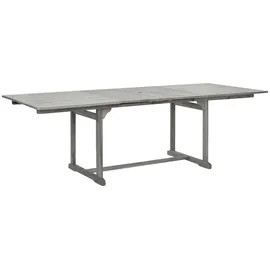 deluke Garten-Esstisch VEGO 160-240 x 100 x 75 cm Grau
