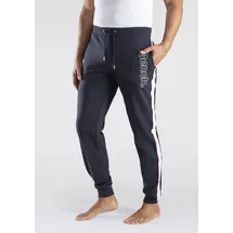 bench. loungewear Bench. Sweathose mit aufgesetzten Streifen an der Seite und Logodruck Gr. 48/50 (M) N-Gr, navy-weiß, , 97406830-48 N-Gr