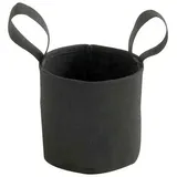 forest-style Pflanzbeutel aus Textilfilz Schwarz - Pflanzsack, Ø 15 cm 2,7L