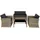 Tectake Lucca Rattan Lounge natur/dunkelgrau