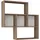 dema home Wandregal Maybe 85 x 20 x 85 cm Braun