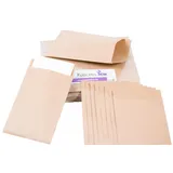 KuschelICH 100 Premium Freudentränen Tüten - braune Flachbeutel - Verpackung für Hochzeit Taschentücher (100 STK.)