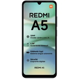 Xiaomi Redmi A5 4 GB RAM 128 GB Midnight Black