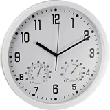 Alco Wanduhr rund Kunststoff 35cm weiß