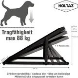 Famanu Klappbare Hundetreppe - Antirutsch für Bett und Sofa