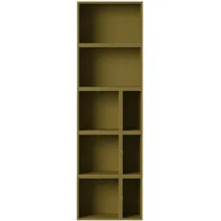 Muuto Stacked Storage Bookcase -  Configuration 7, brown green