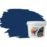 RyFo Colors Fassadenfarbe Silikonharz Fassadenfarbe Marineblau 3l, 1 L ca. 6 m2, Wasserabweisend, diffusionsfähig, schützt vor Schmutz, Algen, Pilzen blau