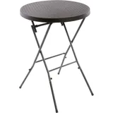 VCM Partytisch Stehtisch braun klappbar Bistrotisch Bartisch 110 cm rund Ø 80 cm