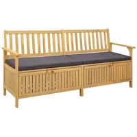 vidaXL Sitzbank mit Stauraum Grau 170 x 63 x 84 cm