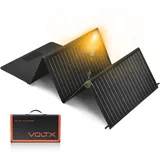 VoltX Faltbares Solarpanel 100W 12V Monokristalline Solarmodul 23.5% hohe Umwandlungsrate USB-Anschluss für Outdoor Solargenerator Camping Garten