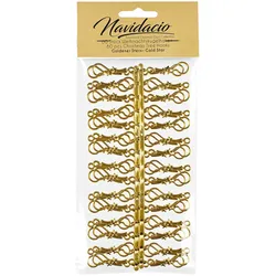 60 Stück Weihnachtskugeln Haken Gold Vintage Aufhänger