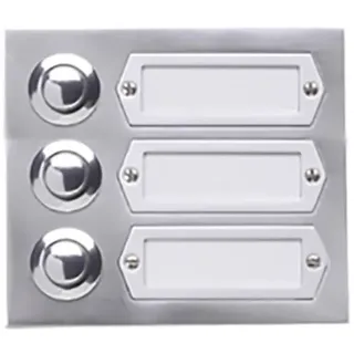 Grothe 55533 Klingeltaster mit Namensschild Aluminium (eloxiert)