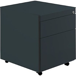 Schubladencontainer mit Rollen, 570x600, 1 Schub, 1 Hängereg., anthrazit
