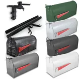 BITUXX Us Mailbox Amerikanischer Briefkasten Standbriefkasten Wandbriefkasten Silber