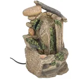 LIVARNO home Zimmerbrunnen mit LED-Beleuchtung, geräuscharm (Steine) - B-Ware sehr gut