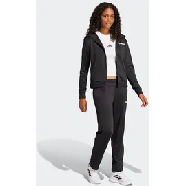 adidas ESSENTIALS LINEAR Trainingsanzug Schwarz XS