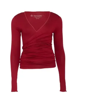 Yamadhi Yoga-Wickeljacke Yoga Wickeljacke, Viskose, Bordeaux L L